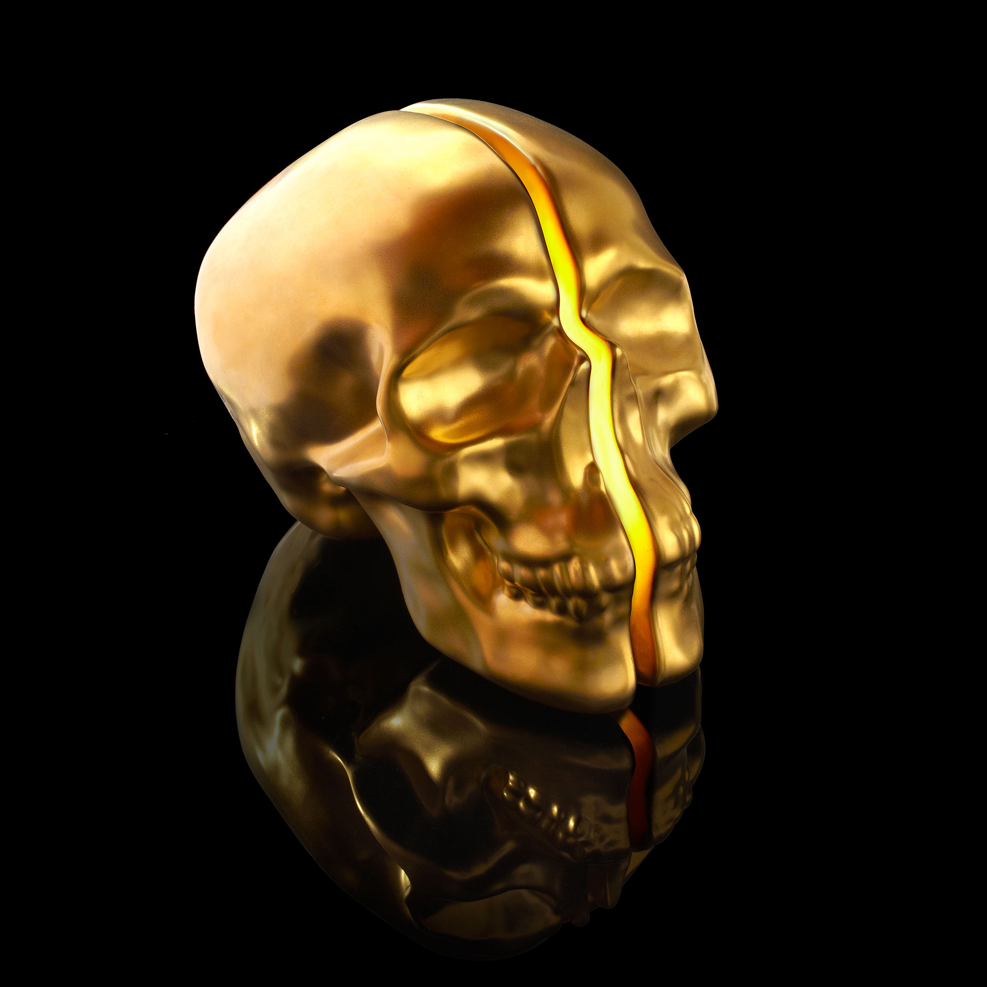 Yorick Hand painted in 24K Gold - Image 2